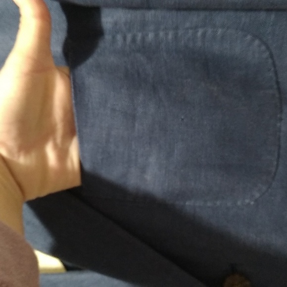 SALE! Crittendens Cool Cotton Blue 100% Linen Vintage Jacket/Blazer XL (A-76) - Picture 5 of 16